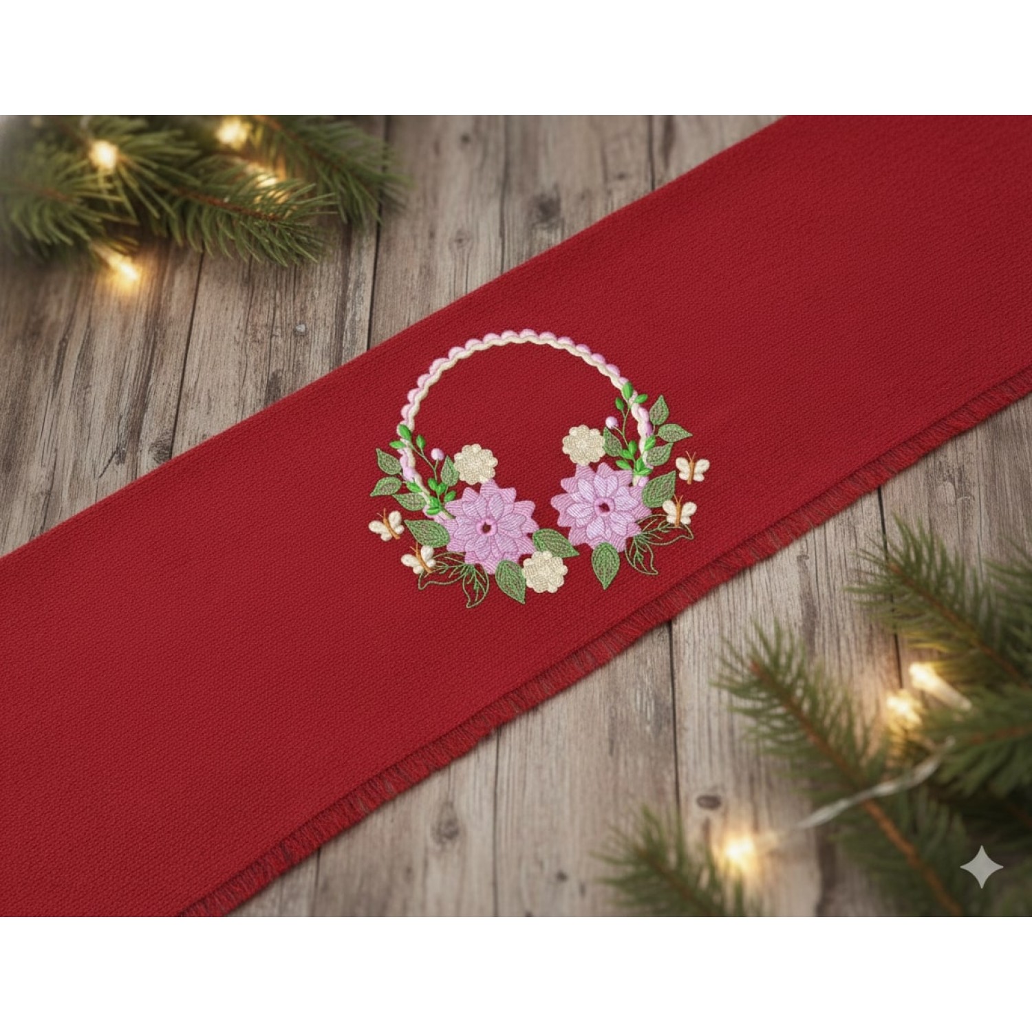 Easter Wreath Embroidery Design