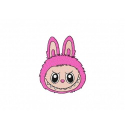 Labubu face Embroidery Design 3 Sizes