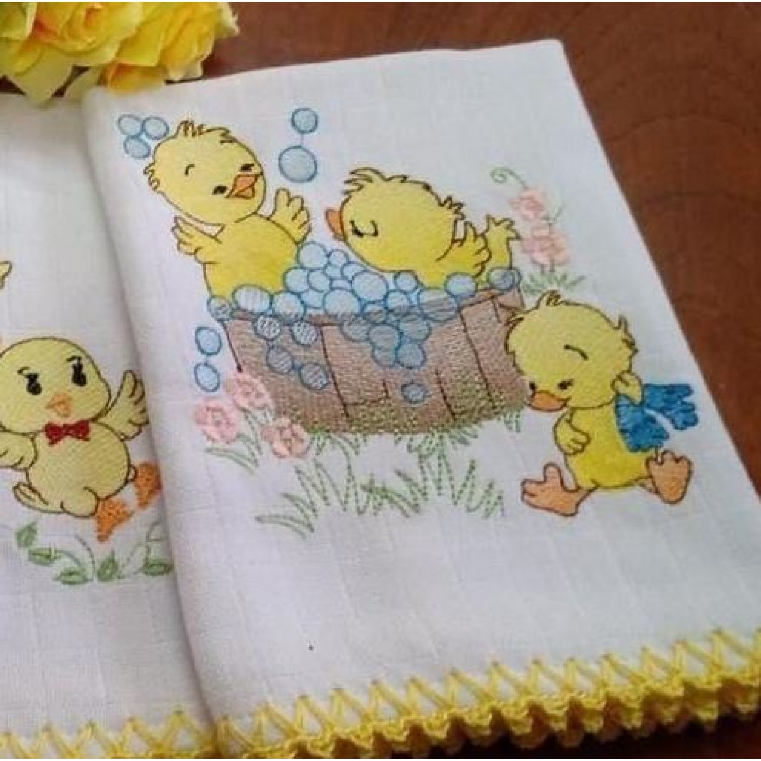 Baby Ducks Embroidery Design