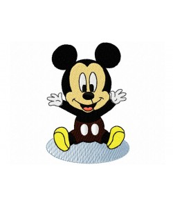 Baby Mickey Mouse Embroidery Design