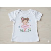 Ballerina Embroidery Design