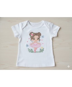 Ballerina Embroidery Design