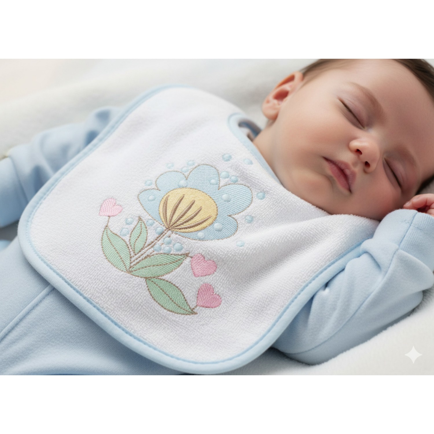 Blooming Hearts Flower Embroidery Design