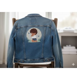 Boy Pray embroidery design