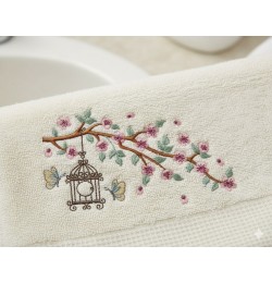 Butterflies Among Cherry Blossoms Embroidery Design