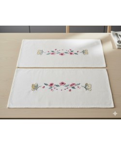 Butterflies and Blossoms Border Embroidery Design Butterflies and Blossoms Border Embroidery Design