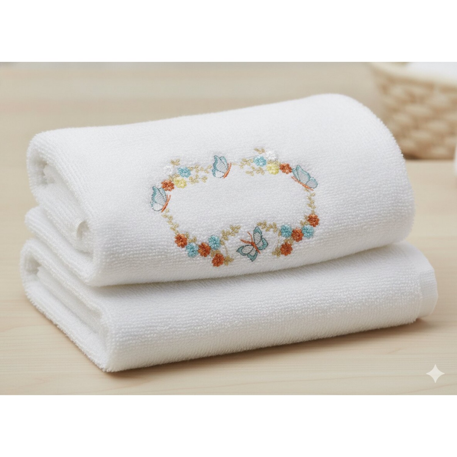 Butterfly Floral Frame Embroidery Design