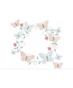 Butterfly Garland Embroidery Design