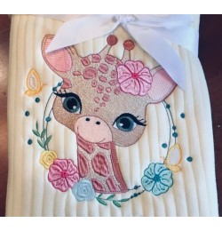 Giraffe embroidery designs - Woodland animals embroidery design machine embroidery pattern - Baby girl embroidery file - instant downlo