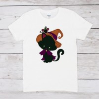 Cat Black Halloween Applique Embroidery Design