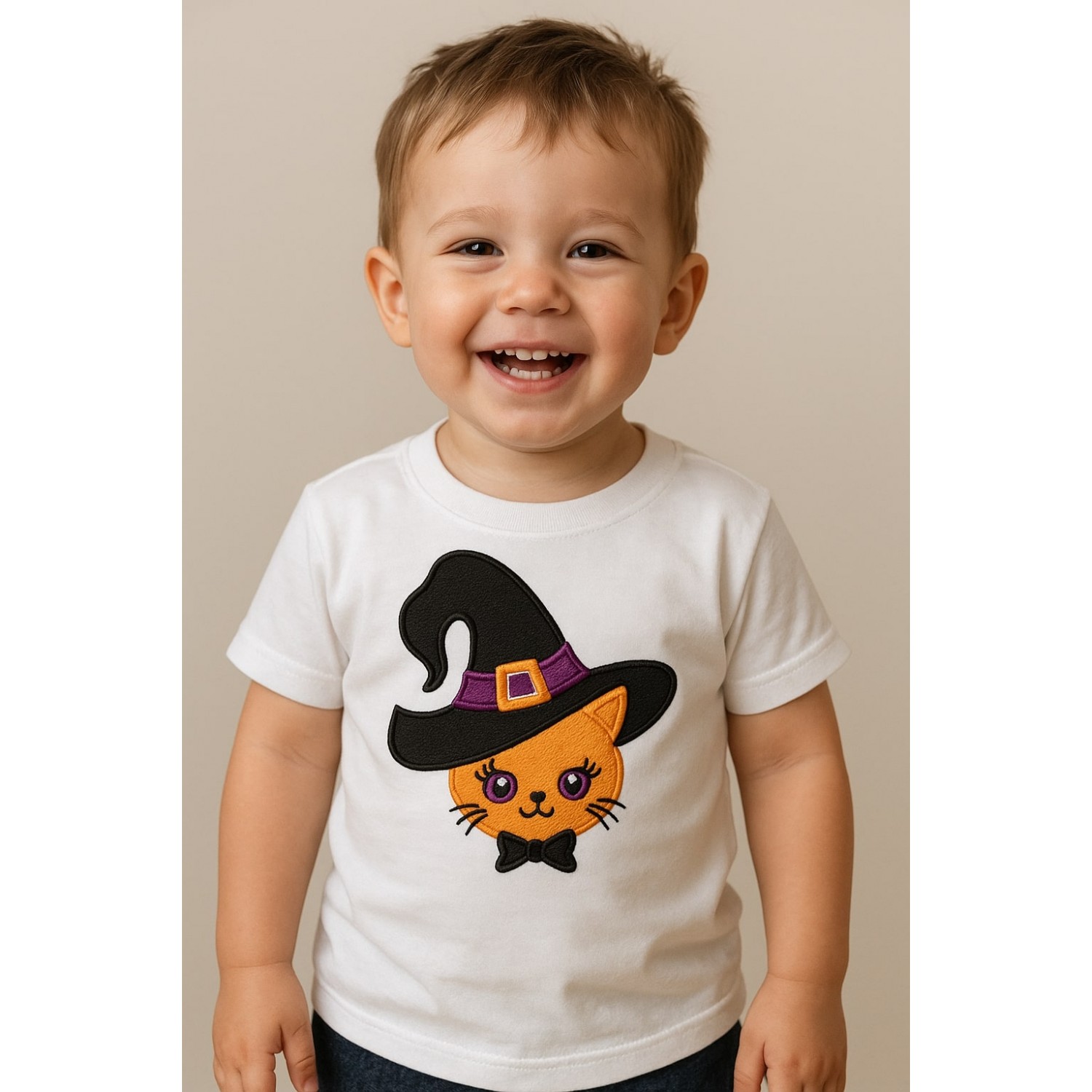 Cat With Hat Embroidery Design