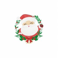 Christmas Santa Claus Embroidery Design 3 size