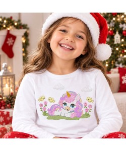 Cute Christmas Unicorn Machine Embroidery Design Cute Christmas Unicorn Machine Embroidery Design