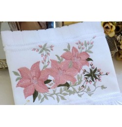 Cute Flower Pink Embroidery Design