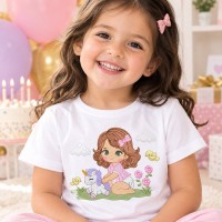 Cute Girl with Unicorn Machine Embroidery Design Cute Girl with Unicorn Machine Embroidery Design