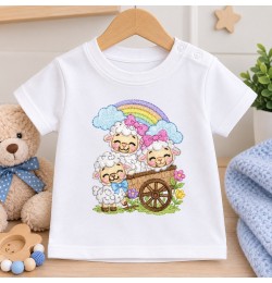 Cute Lambs Baby Machine Embroidery Design