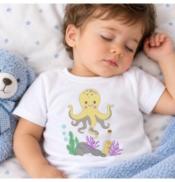Cute Octopus Machine Embroidery Design