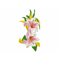 Cute Rose Embroidery Design