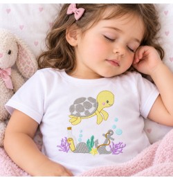 Cute Sea Turtle Machine Embroidery Design