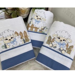 Cute Sheep Girl Embroidery Design