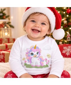 Cute Unicorn with Rainbow Hair Embroidery Design Cute Unicorn with Rainbow Hair Embroidery Design