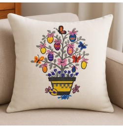 Easter Egg Tree Embroidery Design