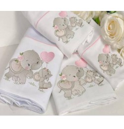 Elephant embroidery designs - Mother with baby embroidery design machine embroidery pattern - elephant applique design - instant download