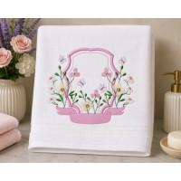 Floral Butterfly Frame Machine Embroidery Design