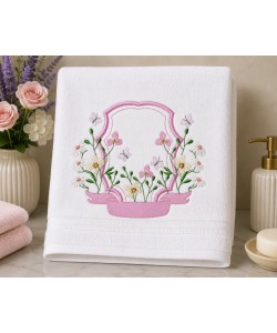 Floral Butterfly Frame Machine Embroidery Design Floral Butterfly Frame Machine Embroidery Design