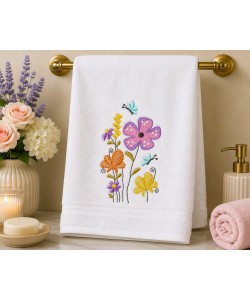 Floral Butterfly Machine Embroidery Design