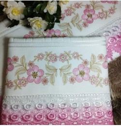 Floral Rippled Embroidery Design