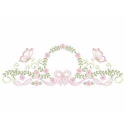 Flower Branch and Butterfly Embroidery Designs Flower Branch and Butterfly Embroidery Designs