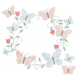 Frame Butterfly Embroidery Design Frame Butterfly Embroidery Design