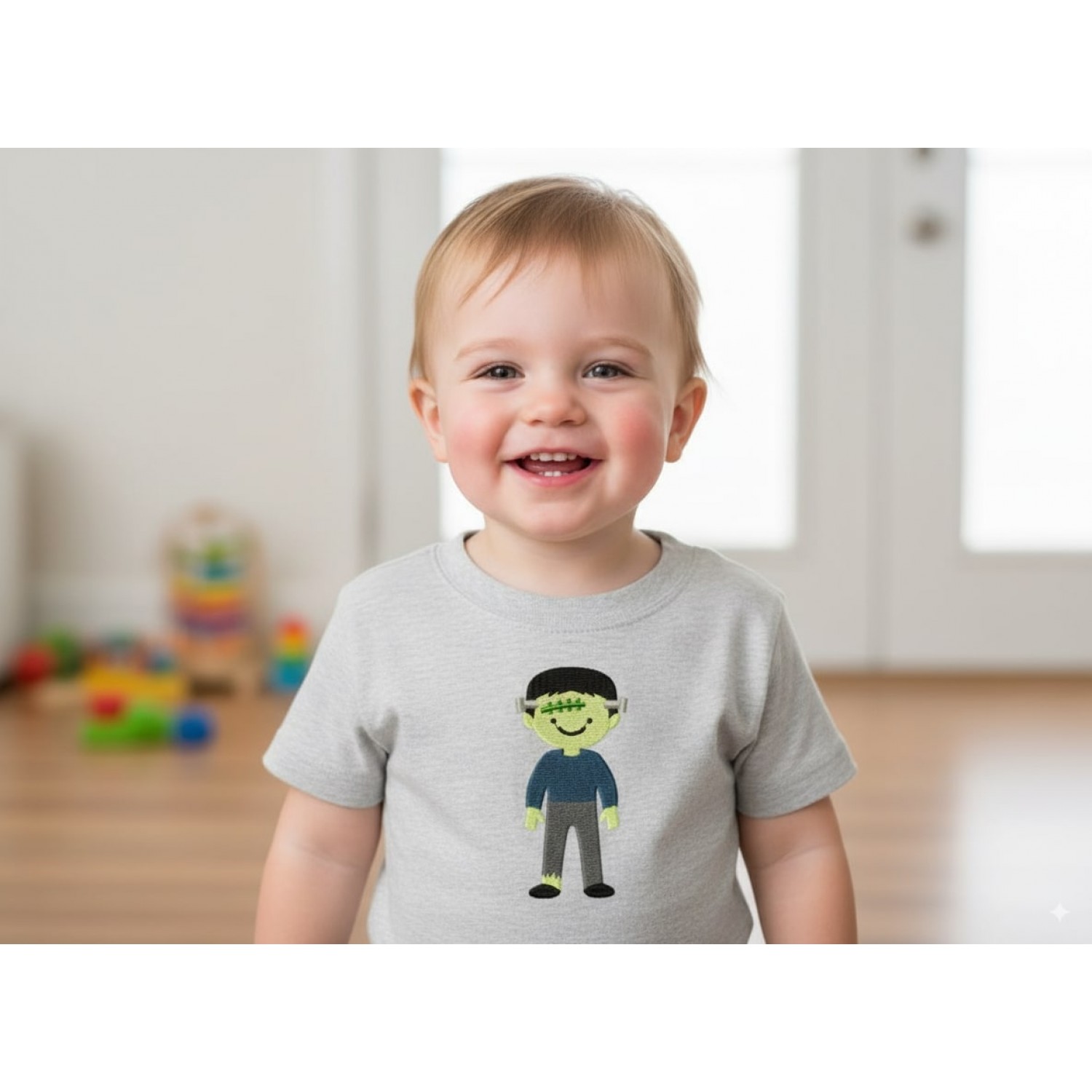 Frankenstein Monster Embroidery Design