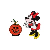 Halloween Minnie Mouse Embroidery
