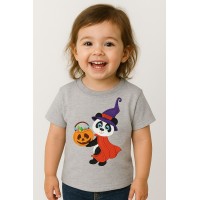 Halloween Panda Embroidery Design