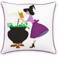 Halloween Witch Embroidery Design