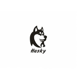 Husky Embroidery Design