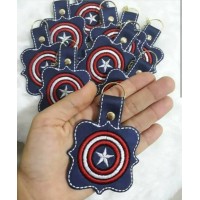 ITH Super Heroes Key Fob Embroidery Design
