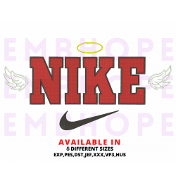 Nik Angel Embroidery Design 5 Sizes