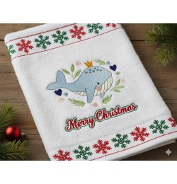 Ocean Animal Big Fish With Crown Embroidery Design V2