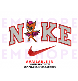 Owlette PJ Masks Embroidery Design 4 Sizes