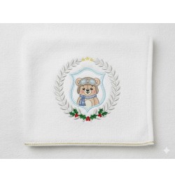 Pilot Bear frame Embroidery Design