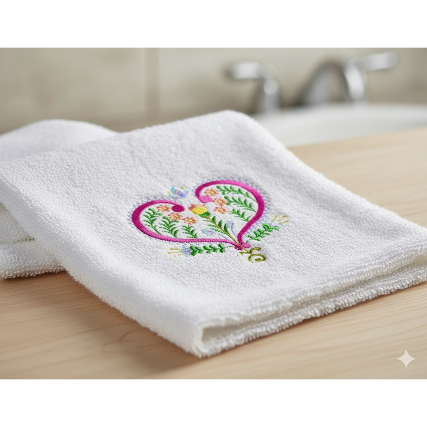 Polish Folk Heart Embroidery Design