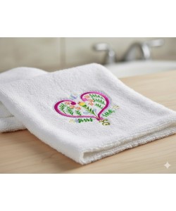 Polish Folk Heart Embroidery Design