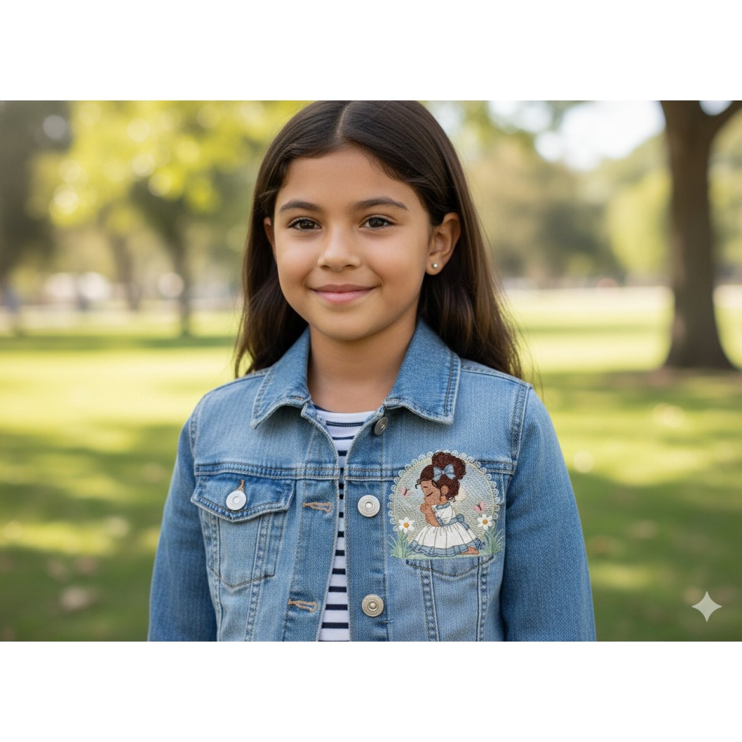 Praying girl embroidery designs