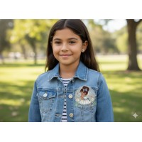 Praying girl embroidery designs