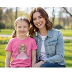 Princess with crown embroidery designs