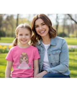 Princess with crown embroidery designs