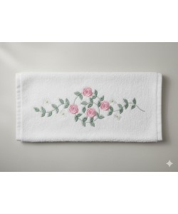 Roses machine embroidery pattern